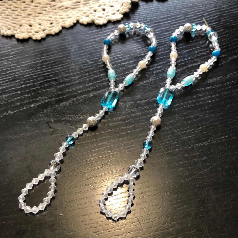 Beaded barefoot sandals